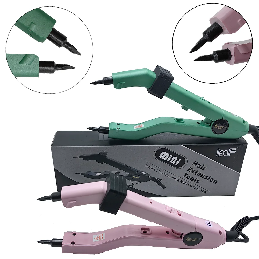 Adjustable Temperature 210℃ Smart Mini Heating Sharp Tip Hair Extension Iron, Fusion Hair Extension Iron Keratin Bonding Tools