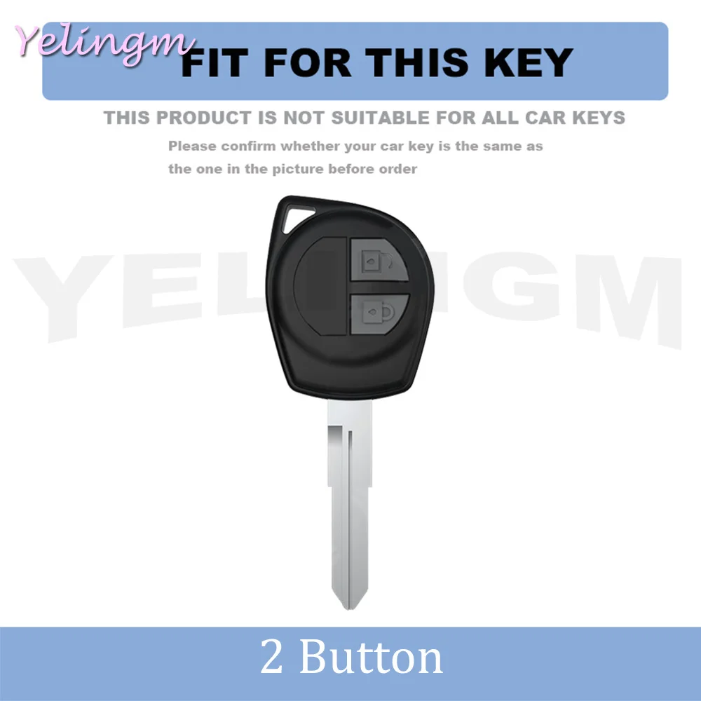 Sleek 2-Button Car Remote Key Cover Case - Premium Shell Decor