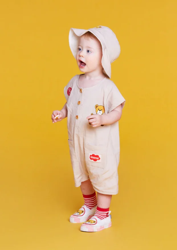 cool baby bodysuits	 Baby Romper Korean Brand 2022 New Summer Baby Boy Clothes Cartoon Jumpsuit Cotton Fashion Newborn Infant Girl Rompers 1-3Y coloured baby bodysuits