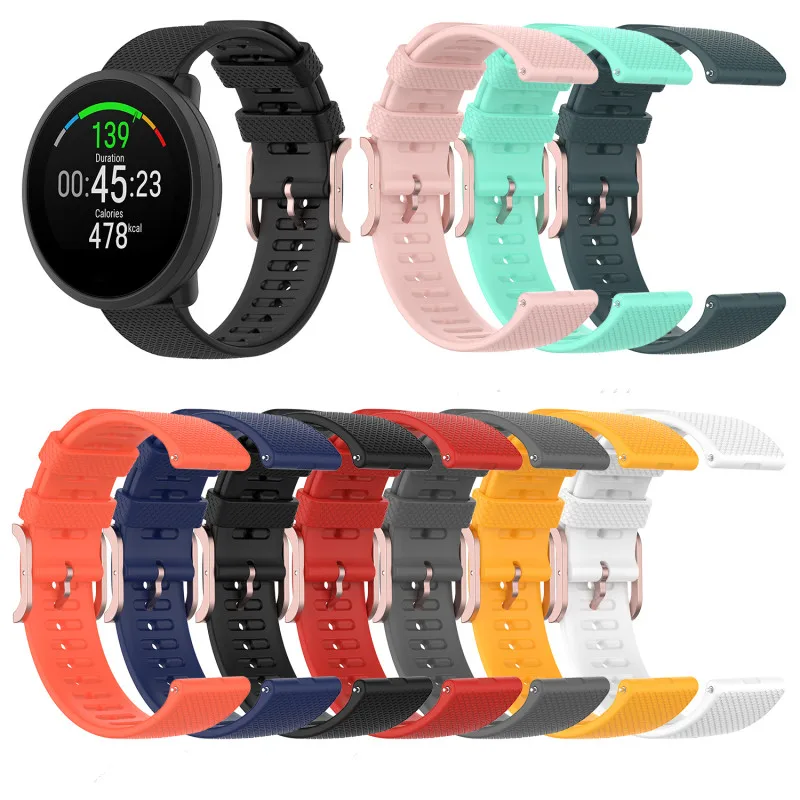 Cinturino In Silicone Per Polar Vantage V - Sostituzione Bracciale Con Cacciavite E Perni, Colori Assortiti (Nero, Bianco, Arancio, Rosso, Grigio)