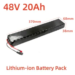 48V 20Ah 13S3P Rechargeable Lithium-ion Battery Pack, Suitable for 1000w Electric Bicycles, Scooters, 18650 Lithium Batteries
