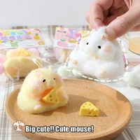 Cartoon Mouse Cute Hamster Waffles Paws Squeeze Toy Silicone Decompression Stress Relief Toy For Kids Gift Squishy Toys 2