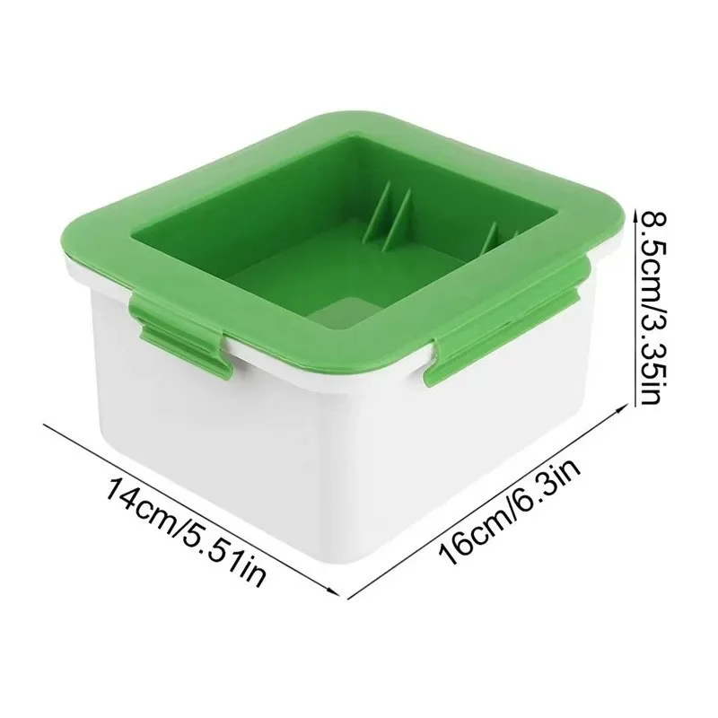 Tofu Press Presser Safe Mould Built-in Water Removal Drainer Gadget 3-Layer Tofu Press Making Mold tofu mold