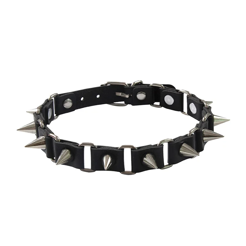 

New Harajuku Spike Rivet Choker Belt Collar Women Pu Leather Goth Necklace for Women Party Club Chocker Sexy Gothic Jewelry