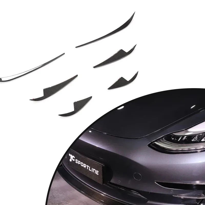 

For 2016-2020 Tesla Model 3 Electric Carbon Fiber Front Bumper