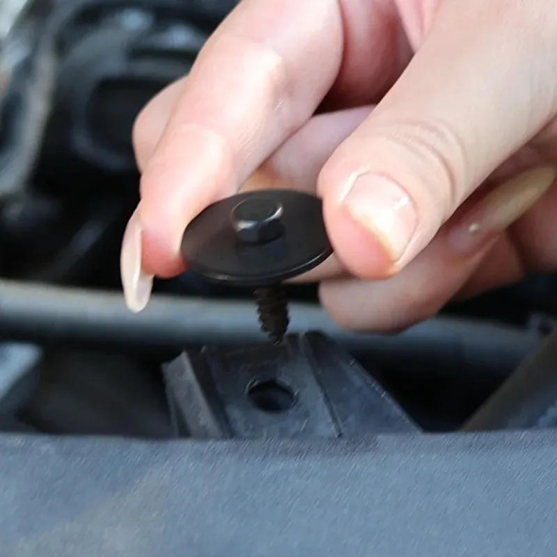 Car Bumper Cover Fender Liner Splash Shield Screw & Self-Locking U-Nut Kit for BMW 07149126886, 07146951655