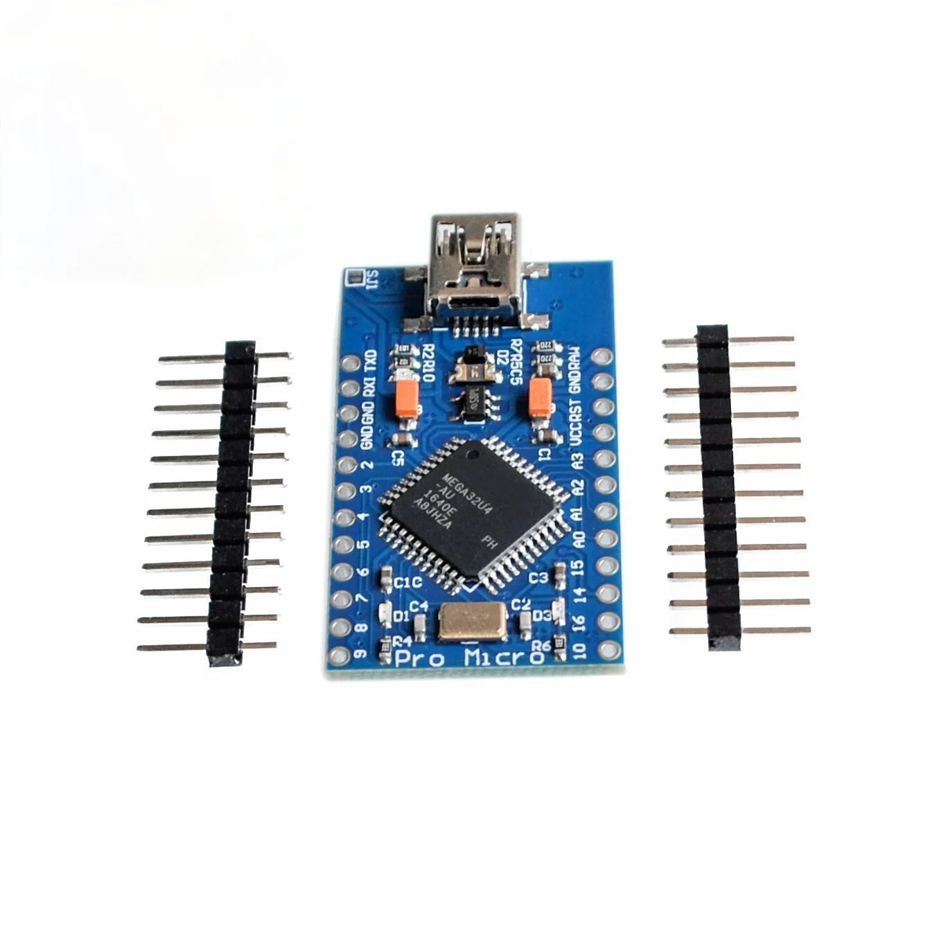 

Pro Micro ATmega32U4 5V 16MHz Replace ATmega328 for Arduino Mini with 2 Row Pin Header Leonardo Usb Interface