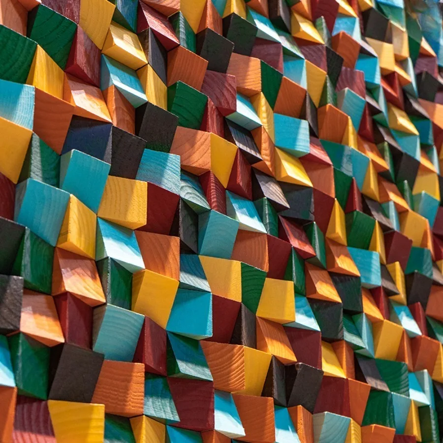 Décor Mural 3D – Mosaïque Pierre Marbre « Braun Empereur » – 305x305 Mm – Effet 3D