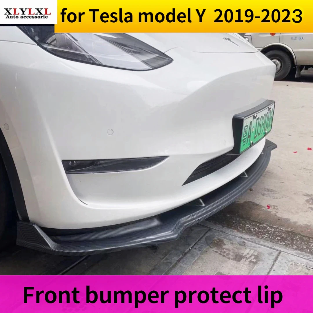 

Бампер для автомобиля Tesla Model Y, защита для юбки автомобиля, матовое углеродное волокно, тюнинг, модифицированные аксессуары