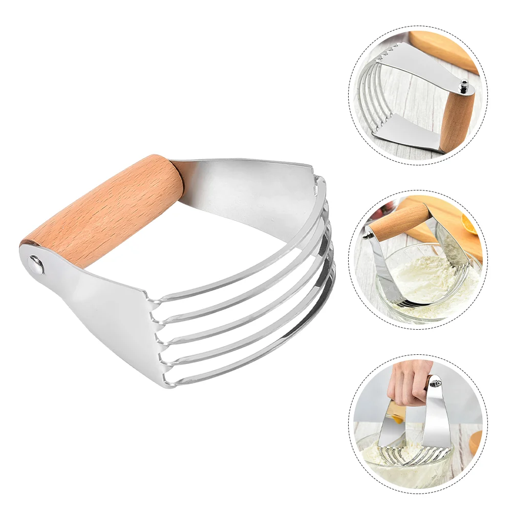 

Manual Dough Blender Reusable Flour Butter Mixer Stainless Steel Pastry Blades Cutter Kitchen Baking Tools