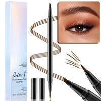 2In1 Liquid Eyebrow Pencil Private Label Waterproof Long-lasting Natural Sweat Proof Non-smudge Custom Logo Makeup Cruelty Free 2