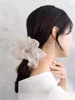 Osewaya Hair Accories Big Bow ark Clip Sparkling Diamond Soft Tulle Hair Band Wedding Par Commute Festival Suitable
