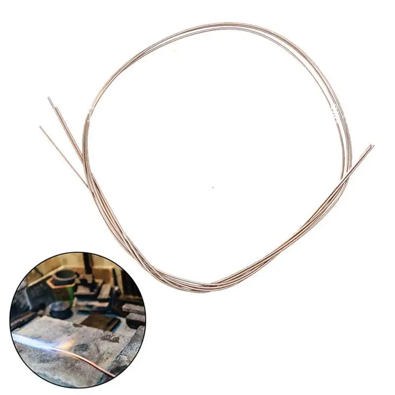 4pcs Silver Solder, 0.5mm 0.7mm 1.0mm 1.5mm Gold Silver Soldering Rods Silver Soldering Wire Soldering Rods Low Temperature Metal Soldering Soldering Rods For Jewelry Making