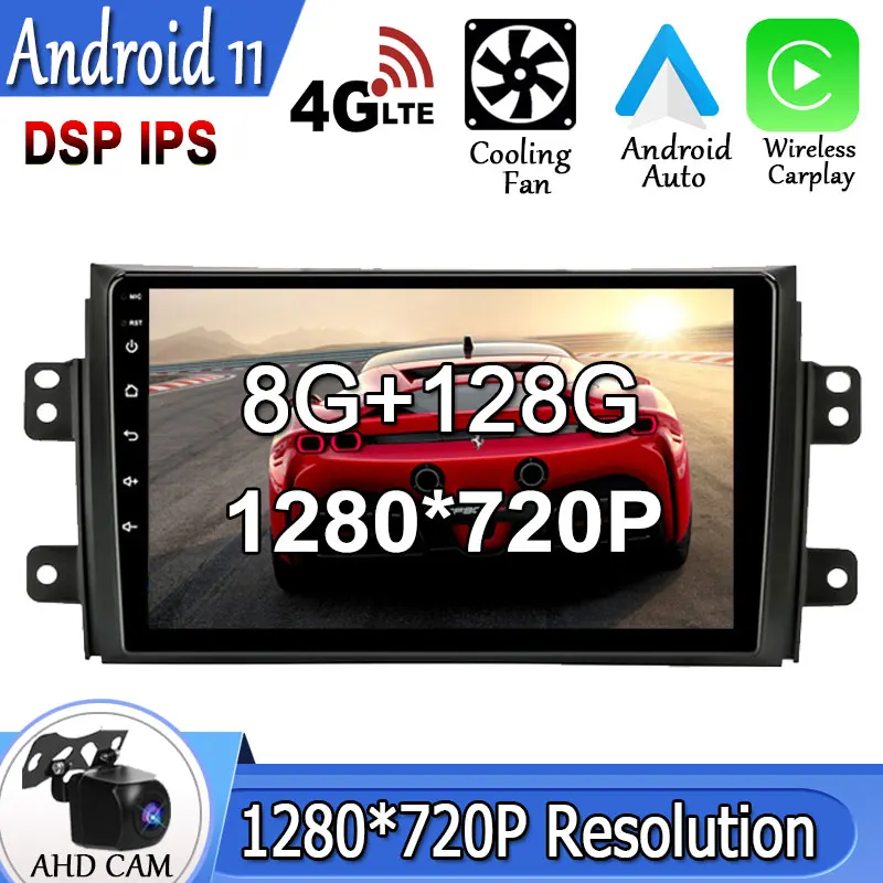9 &quotAndroid 11 для Suzuki SX4 2006-2014 мультимедийная навигация автомобильный плеер Видео