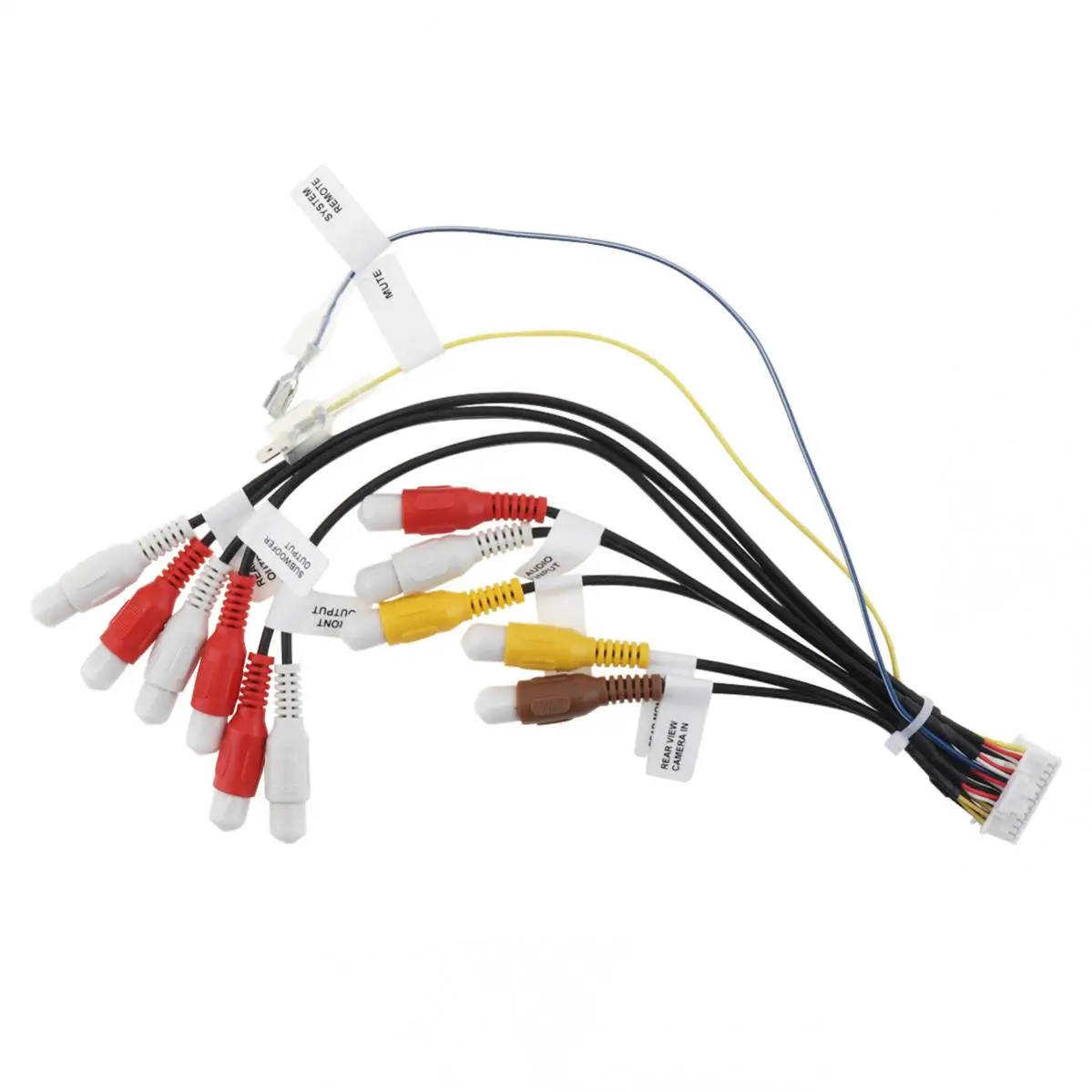 24 Pin Car RCA Cord Assembly Harness Fit for Pioneer AVIC-D3/X9115BT/ X7115BT/ F900BT/ F9115BT