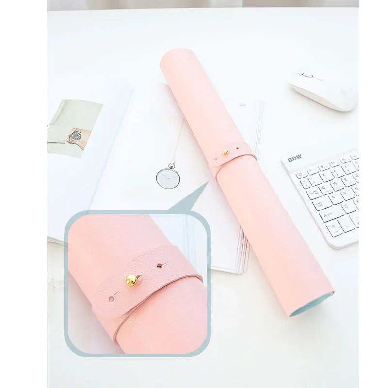 Double-side MousePad PU Leather Desk Mat Portable Large Office Mouse Pad XXL Carpet Waterproof Anti-stain Desk Mause Pad For PC Mouse Pad Computer Desk Mat