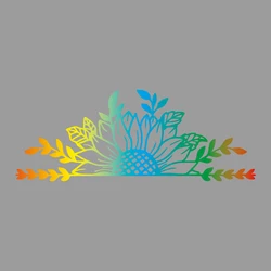 Sunflowers Bloom Creative & Funny Stickers - High Quality for Vehicle & Laptop Enthusiasts (Multicolor)