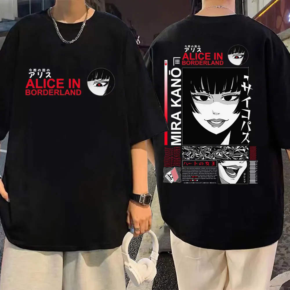 

Anime Kakegurui Jabami Yumeko Print T Shirt Men Women Fashion Cartoon Manga T-shirts Gothic Vintage Oversized T-shirt Streetwear