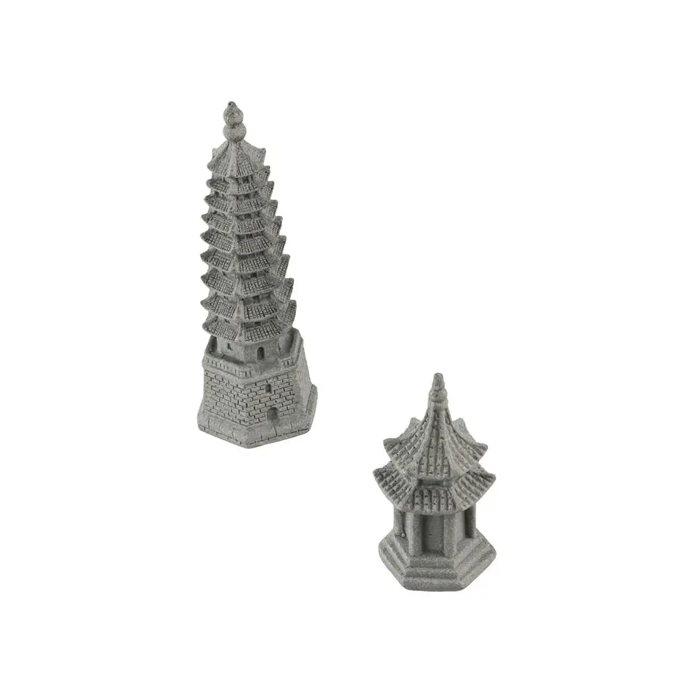 Creative Mini Lanterns Statue Artificial Simulated Pagoda Garden Miniature Sculpture Multifunctional DIY