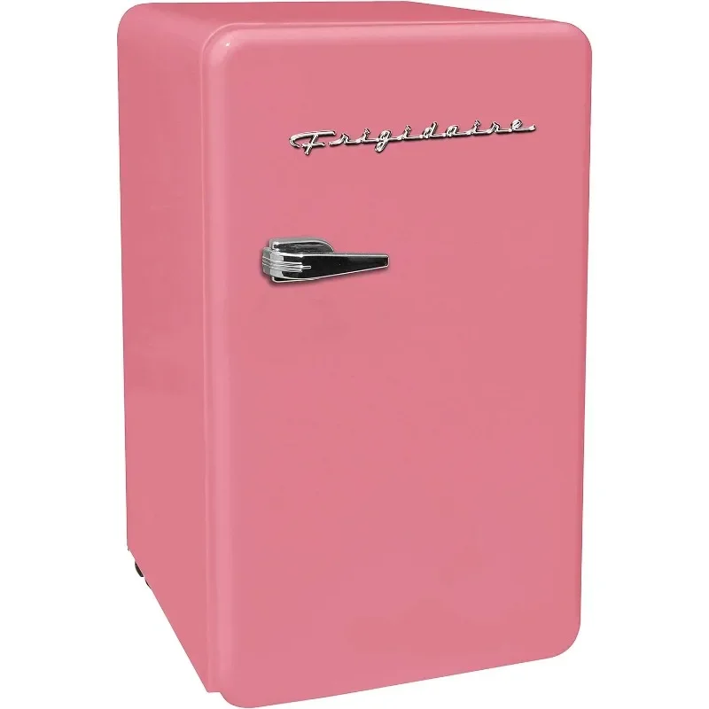 

FRIGIDAIRE EFR372-PINK 3.2 Cu Ft Pink Retro Compact Rounded Corner Premium Mini Fridge