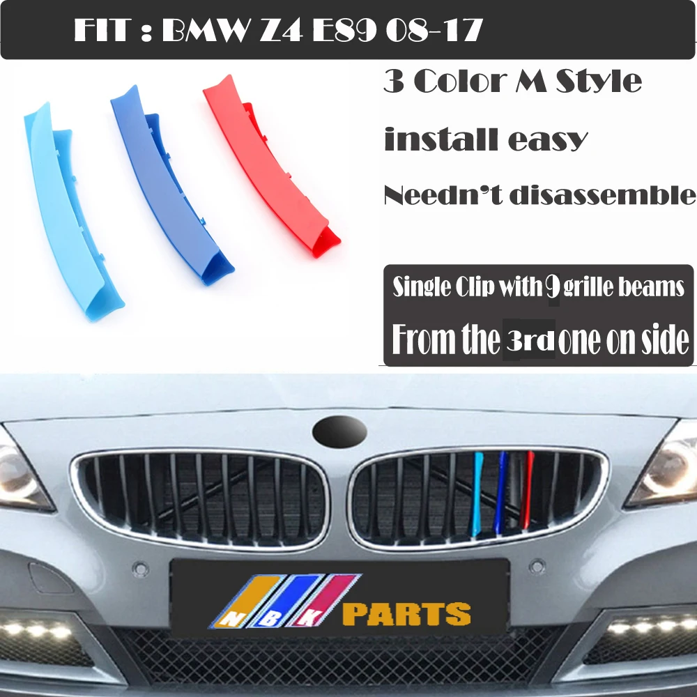 Misura 08-18 Bmw Z4 E89 Trim M-Sport Design 3 Colori Rene Griglia Clip Striscia Inserto M Performance Racing