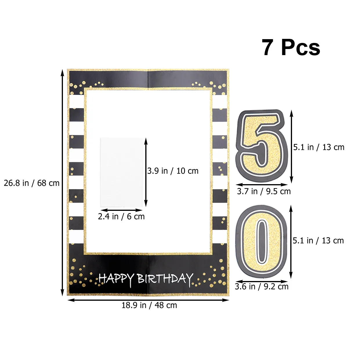 골든 글리터 생일 사진 프레임 종이 소품 재미있는 파티 사진 프레임 액세서리 셀카 부스 장식 파티 사진 소품
