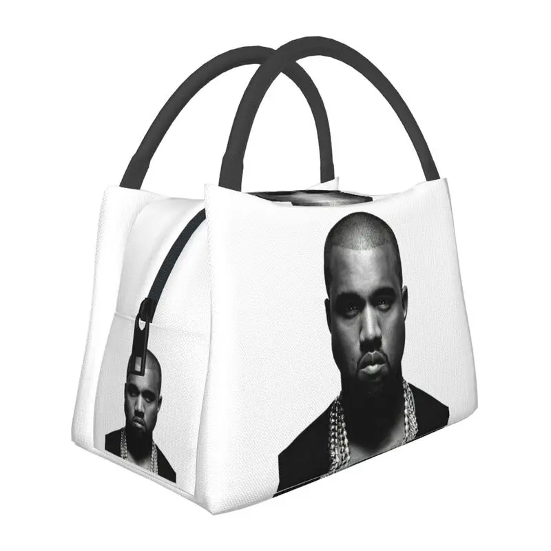

Популярные Изолированные сумки для ланча Rapper Kanye West для школы и офиса, герметичный термобокс для ланча для женщин