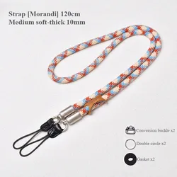 Camera Neck and Shoulder Strap with Quick Release - Round Rope Design (Morandi)