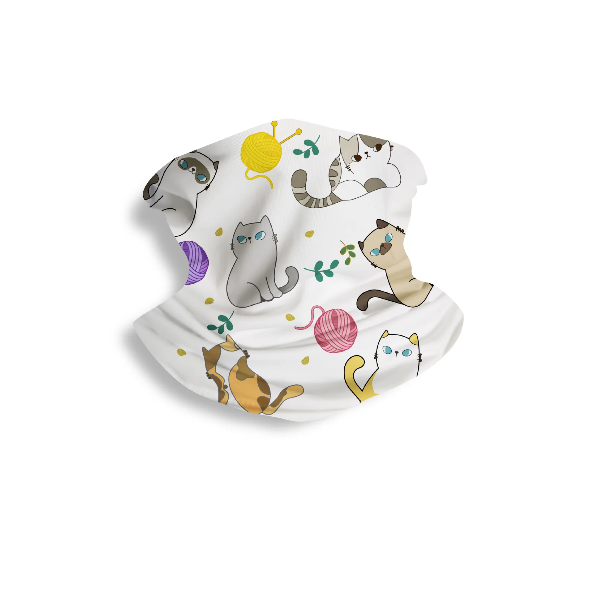 Cartoon Children Ice Silk Face Protection Scarf Soft Neckerchief Girls Baby Spring Summer Sun Protection Neck Collar Scarves
