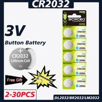2-30PCS CR2032 CR 2032 Button Battery 3V 210mAh Lithium Battery For Watch Toy Calculator Car Remote Control Coin Cell