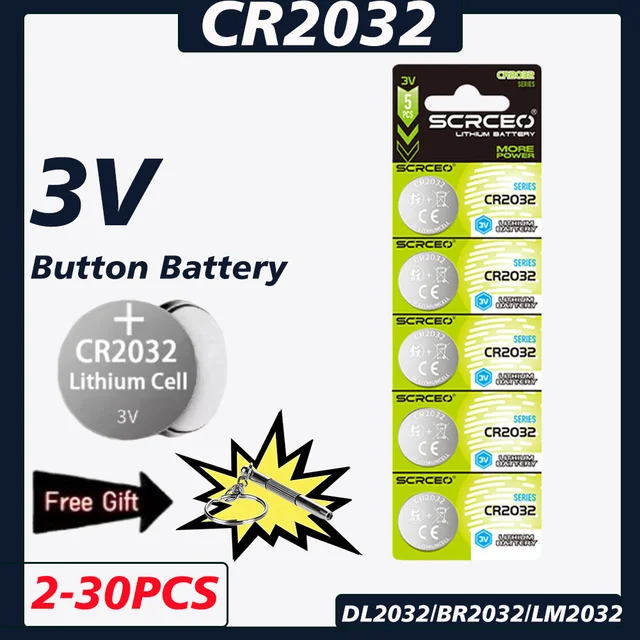 2-30PCS CR2032 CR 2032 Button Battery 3V 210mAh Lithium Battery For Watch Toy Calculator Car Remote Control Coin Cell