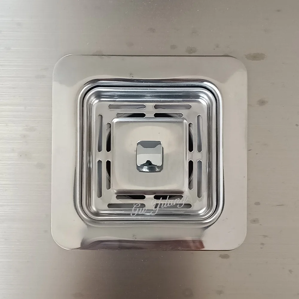 304 Stainless steel Square Sink Plug Kitchen Sink Strainer Plug 78mm,85mm, whole square sink drainer set choice