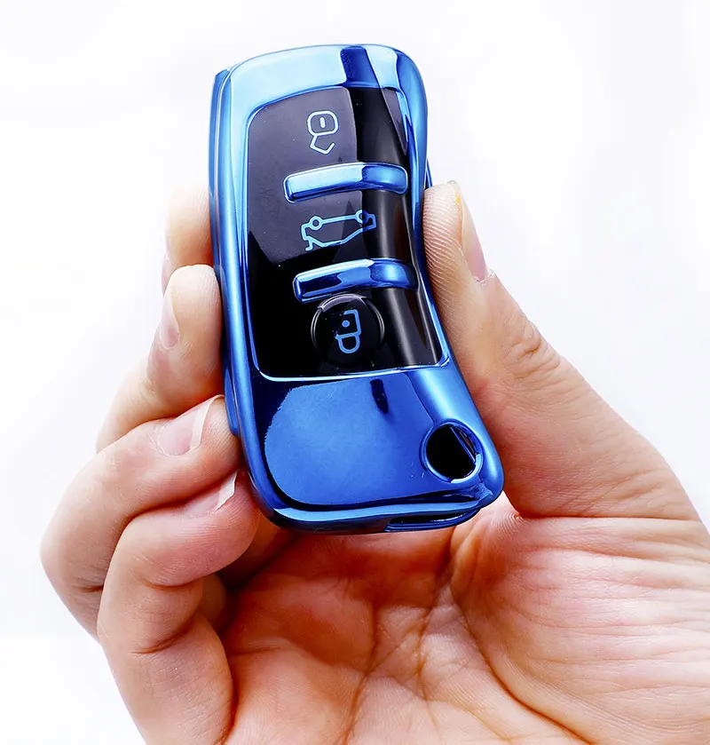 TPU Folding Key Case Bag Cover for Audi A3 A4 A5 A6 A7 Q3 Q5 S6 B6 B7 B8 C6 8P 8V 8L TT RS Car Shell FOB Protector Accessories key case key case cover car key shell