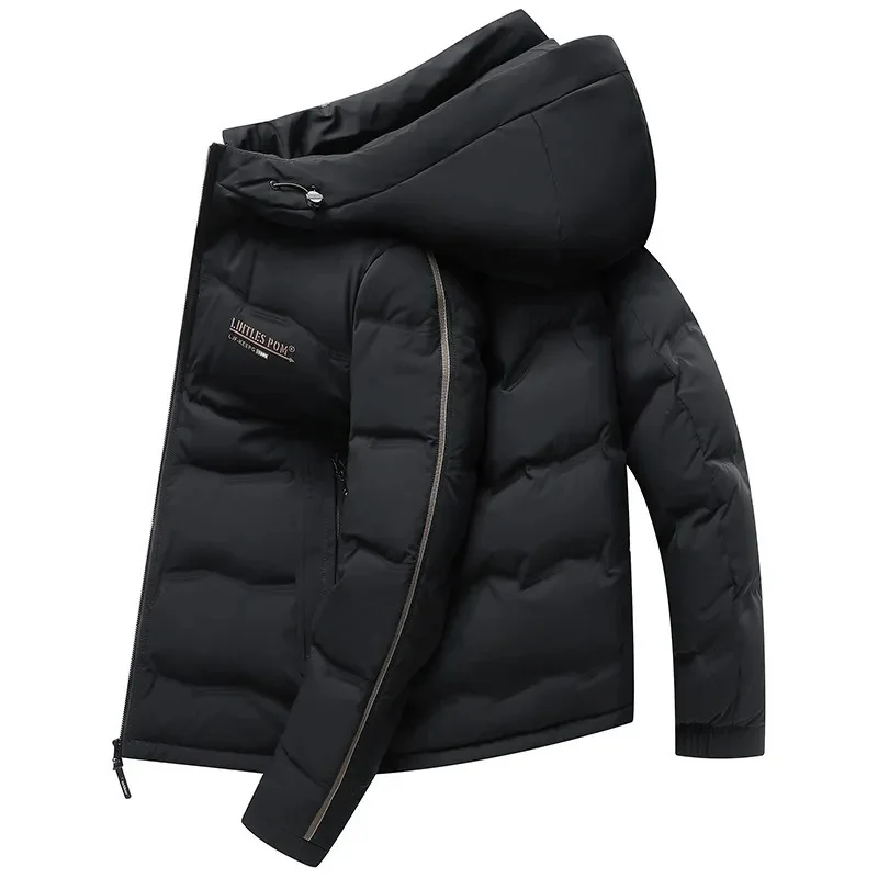 

Brand Top Quality 90% White Duck Down Jacket For Men Fashion Casual Hooded Short Korean Men's Clothing 2023 New