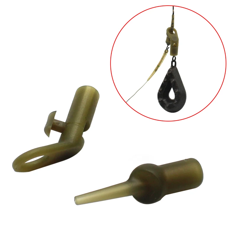 eMagTech 50 pezzi per pesca alla carpa Run Rig Tackle gomma Chod tampone supporto girevole accessorio per la pesca alla carpa