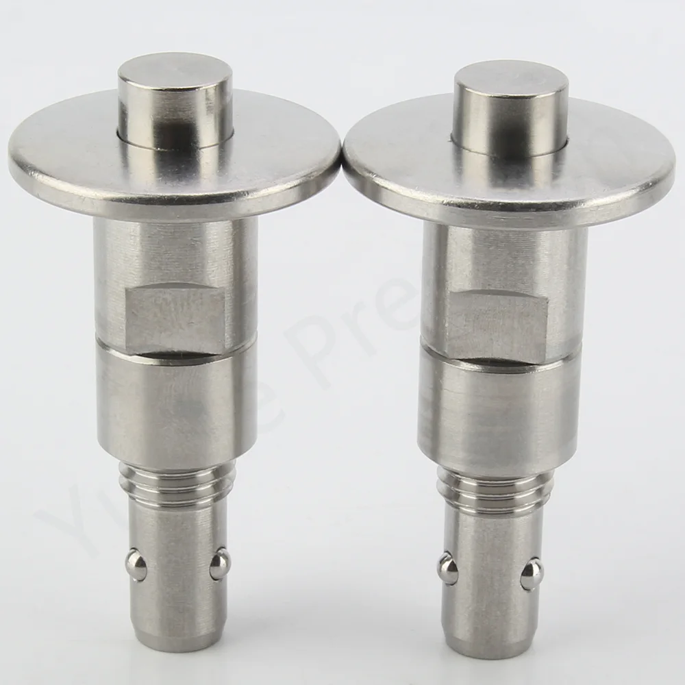 YK126 M8/M12 Screw Pin SUS304 Stainless Steel Button Quick Release 3 Balls Lock Pins Mushroom Handle Locating Pins Dia 6/10mm