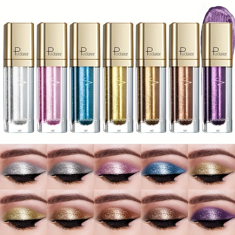 Pudaier Sparkling Eyeshadow Diamond Pearlescent Eyeshadow Eyeshadow 5