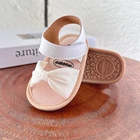 Infant Baby Girl Boy Sandals Comfort Premium Summer Outdoor Casual Beach Shoes with Flower Bowknot Anti Slip Rubber Sole Newborn 3