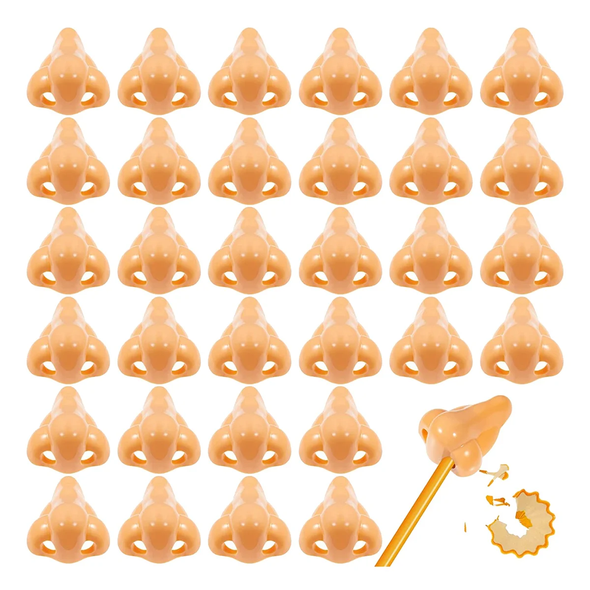 

50 Pcs Nose Pencil Sharpeners Handheld Plastic Pencil Sharpeners Funny School Supplies