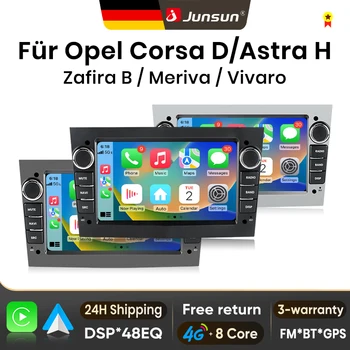 Radio para Auto Junsun de 7 Pulgadas con Android para Opel Astra H G J Zafira B Corsa C D Antara Vectra Vivaro, CarPlay, Pantalla IPS, Reproductor Multimedia Estéreo, Sistema Inteligente para Auto, 2 Din, Autoradio, Unidad Principal, Navegación GPS, BT, 4G, WIFI, FM, AM, DSP, RDS, SWC, DAB+ 1