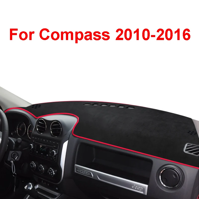 

For Jeep Compass 2010 2011 2012 2015 2016 Accessories Car Dashboard Light-proof Mat Cover Flannel Non-slip Sun Shade Carpet Pad