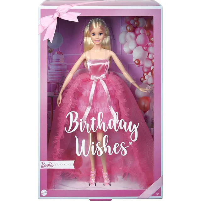 hebzuchtig Scheiden verzoek 2023 Barbie Verjaardag Wensen Pop Blonde In Roze Satijn En Tule Jurk Mode  Collectibles Voor Kinderen Speelgoed| | - AliExpress