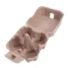 10Pcs Creative 4 Grids Paper Pulp Egg Cartons Space Saving Stackable Chicken Eggs Tray Reusable Egg Containers Restaurant 4
