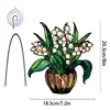 Outdoor Sun Catcher Flower Window Catcher Wall Art Decor Sun Catcher With Chain Floral Sign For Outdoor Porch Kitchen Garden 5