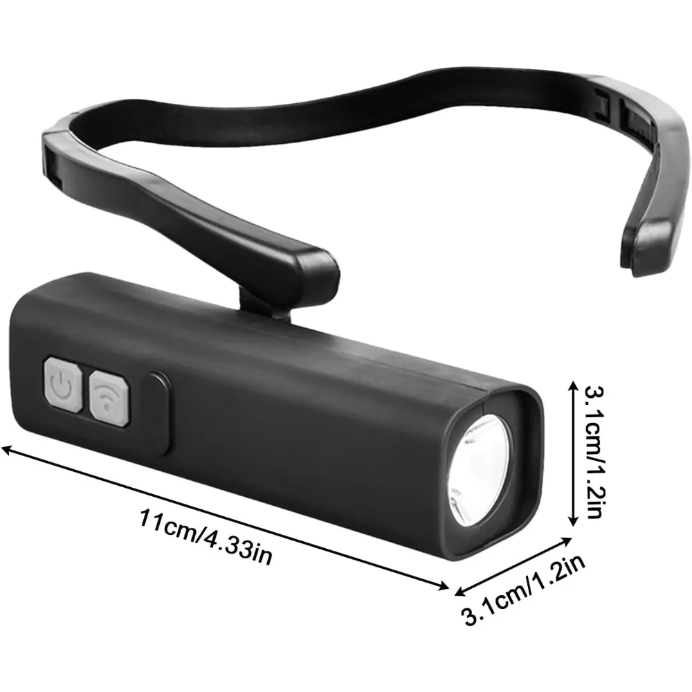 충전식 LED 귀걸이형 헤드램프 모션 센서 핸즈프리 1200mAh 배터리 방수 낚시 캠핑 러닝 하이킹용