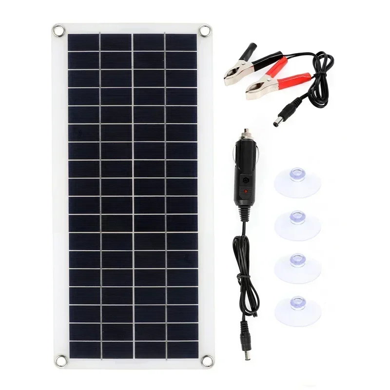 Foldable Solar Charger Solar Controller 300W Flexible Solar Panel 12V Battery Charger Dual USB 10A-60A Controller Solar Cells Power Bank for Phone Car Yacht RV