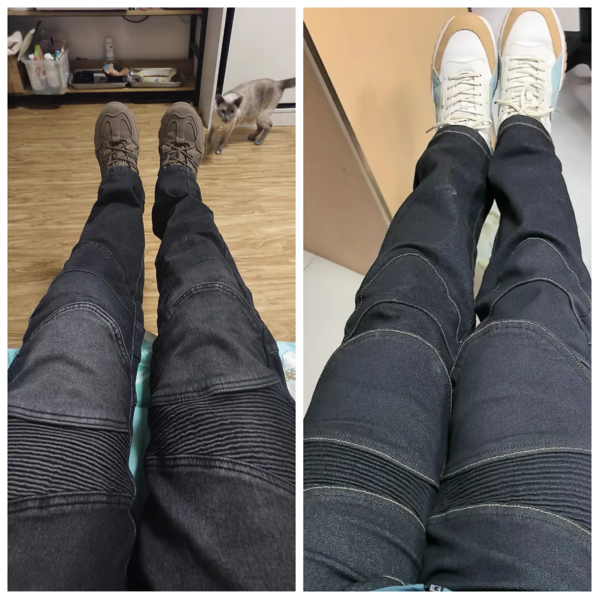 오토바이 라이딩 진 안티폴 클래식 오토바이 라이더 팬츠 레이싱 팬츠 사계절용 모토 팬츠