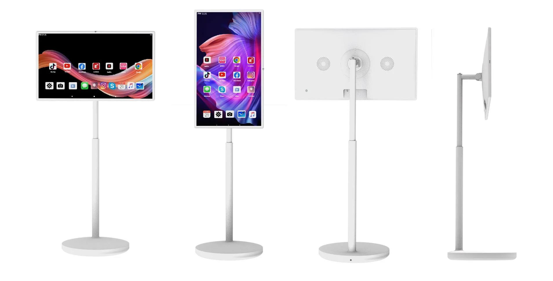 Hot 4K Screen 32 Inch Android Touch Screen Stand By Me Tv Built-in Battery Camer