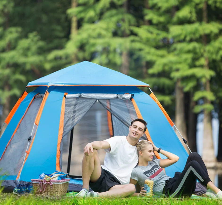 3〜4人用の全自動2層防水ハイキングテント,キャンプ,簡単な 3〜4人用の全自動2層防水ハイキングテント,キャンプ,簡単な