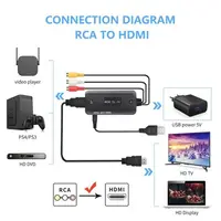 RCA Cable Video Adapter 1080P Converter RCA to HDMI Cable HD Link Cable Audio Cable HDMI Converter AV to HDMI Adapter - Image 2